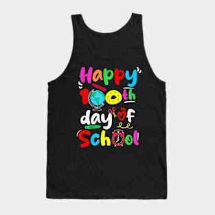 Happy 100Th Days Of School Teacher And Student Tank Top